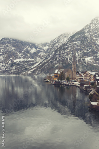 view of the mountains near Hallstatt