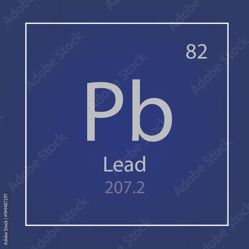 lead Pb chemical element icon- vector illustration