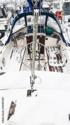 Snowy Boat
