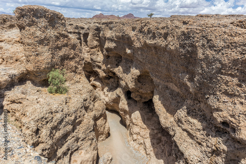 Canyon de sesriem Namibia, seen from above. photo