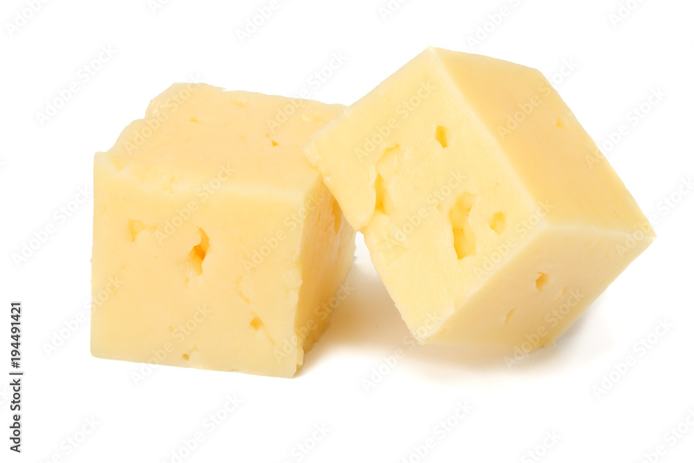 piece of cheese isolated on white background piece of cheese isolated on white background