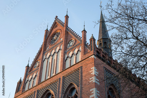 Building Gothic style. Riga, Latvia. Academy of Arts.