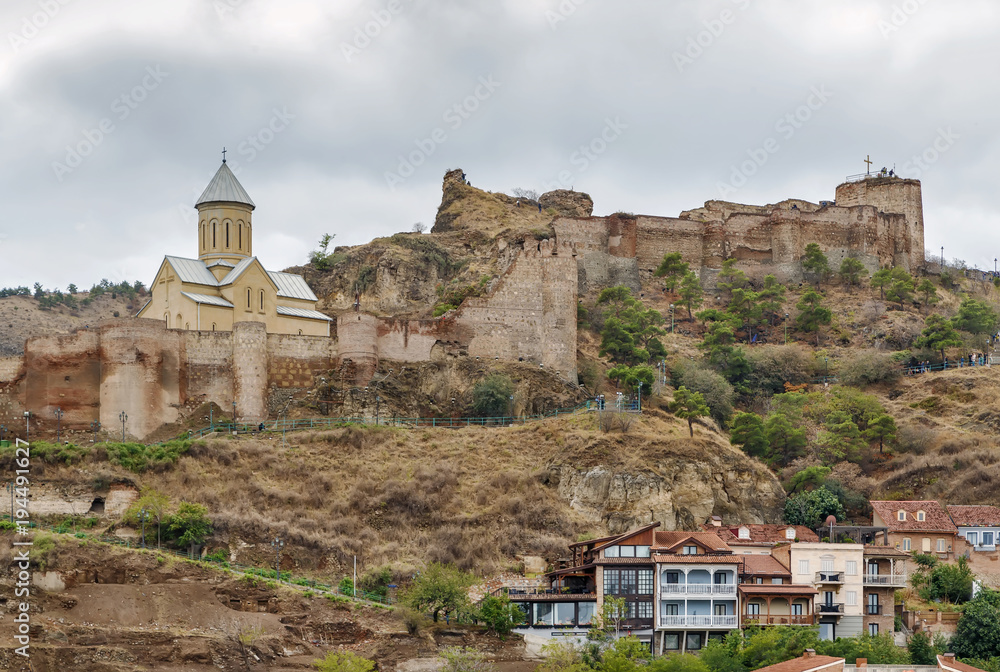 Narikala fortress overlooking Tbilisi, Georgia