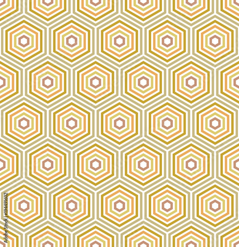 Geometric abstract hexagonal background. Geometric modern ornament. Seamless modern pattern