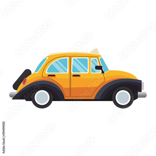 Taxi retro vehicle vector illustration graphic design