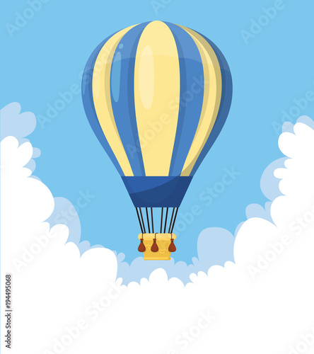 Flat hot air balloon