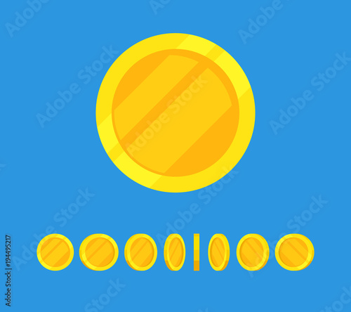 Coins stack vector illustration, flat coin money stacked icon flat, golden penny cash pile, treasure heap isolated on color background