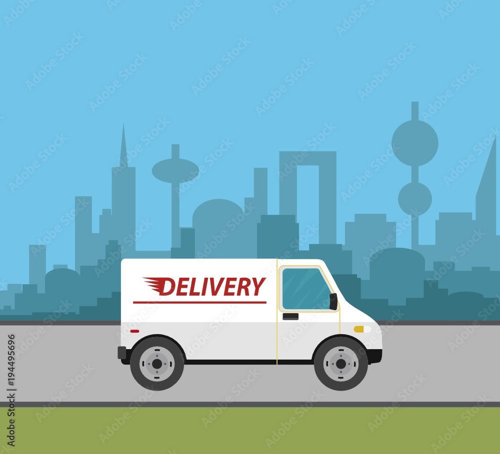 Delivery truck service around the world