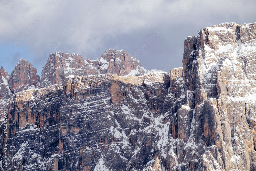Naklejka premium Mountain range in Lastoni di Formin