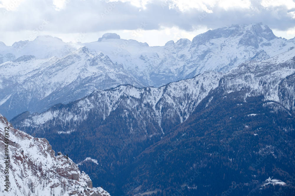 Mountains snow on Italy Dolomites Mountains snow on Italy Dolomites