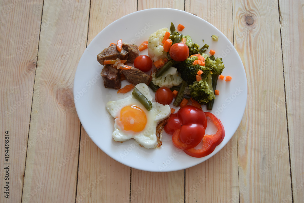 Broccoli with beef pledge of good health Broccoli with beef pledge of good health