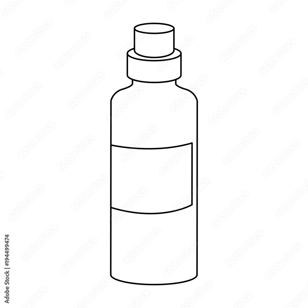 Thermo bottle cartoon vector illustration graphic design