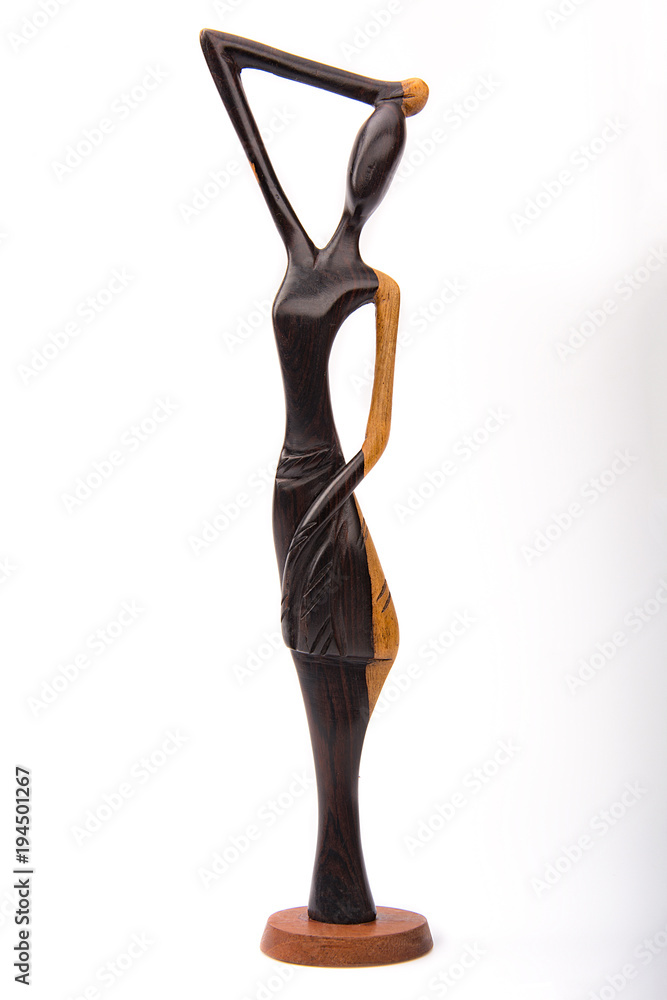 African traditional wooden figurine. African traditional wooden figurine.