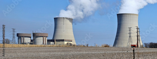 nuclear reactor containment buildings and cooling towers