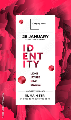 The exhibition art flayer