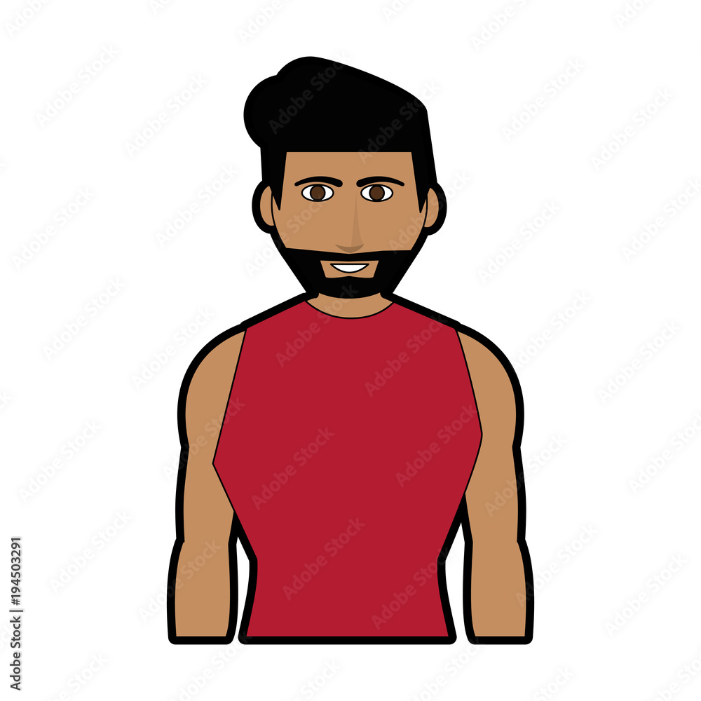 Young fashion man cartoon vector illustration graphic design Young fashion man cartoon vector illustration graphic design