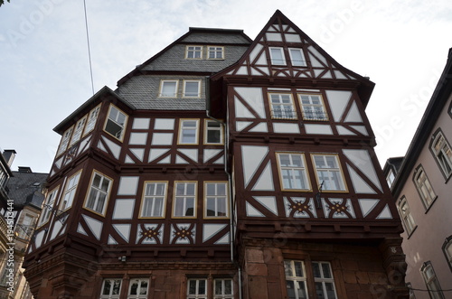 Historic streets of the old quarters of Marburg