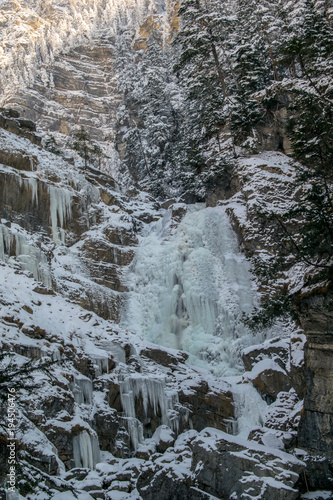 Kuhflucht in Farchant oberster Wasserfall.