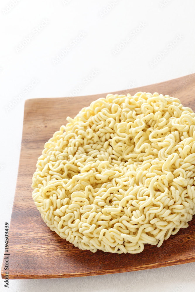 Asian food, close up of  instant noodles 