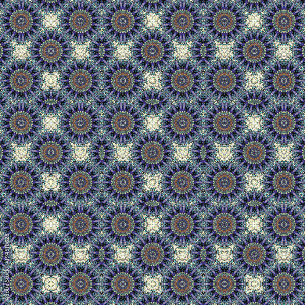 Seamless background pattern. Irregular decorative geometric mosaic art tile pattern from uneven broken pieces,