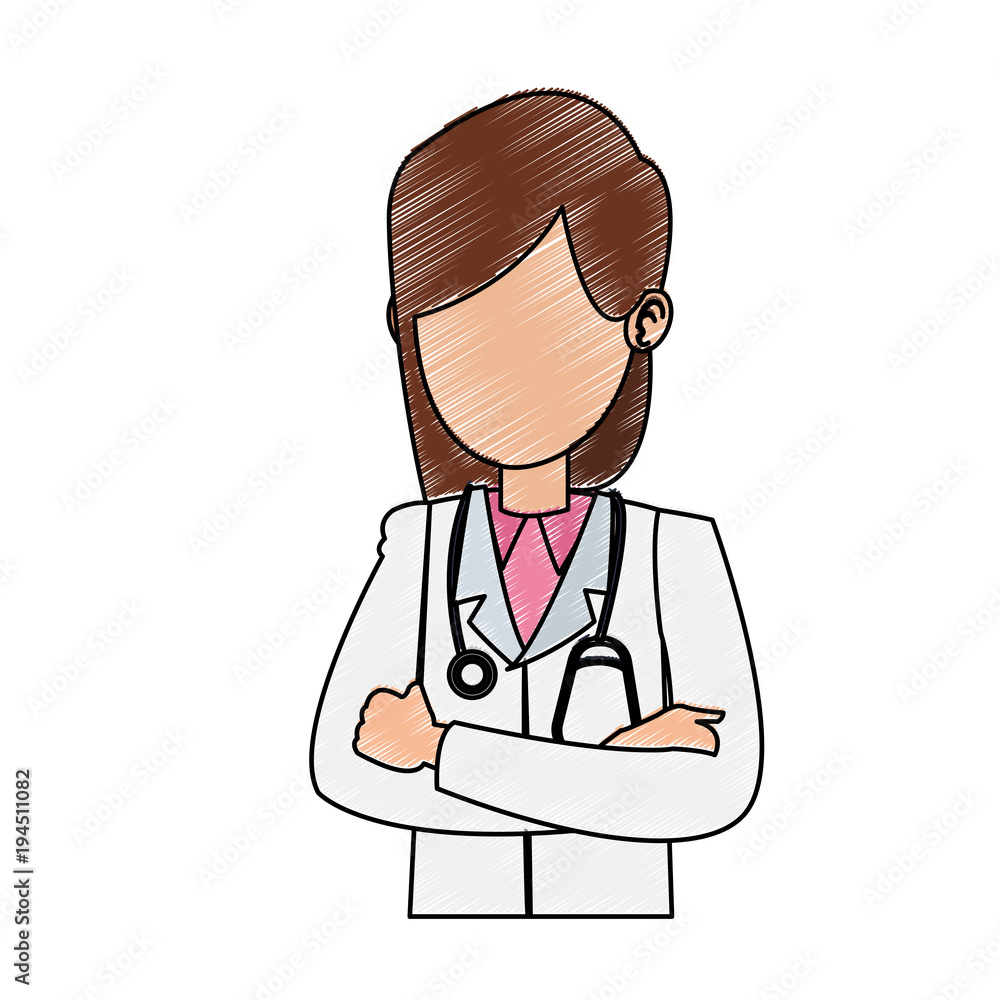 Woman doctor cartoon vector illustration graphic design Woman doctor cartoon vector illustration graphic design