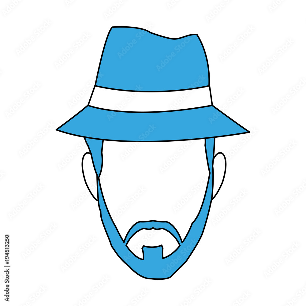 Fototapeta premium Man faceless cartoon vector illustration graphic design