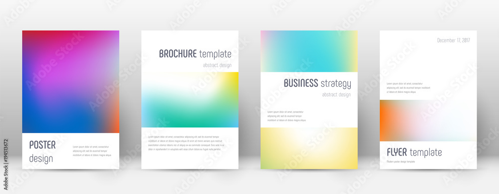 Flyer layout. Minimalistic bewitching template for Brochure, Annual Report, Magazine, Poster, Corporate Presentation, Portfolio, Flyer. Artistic bright cover page.