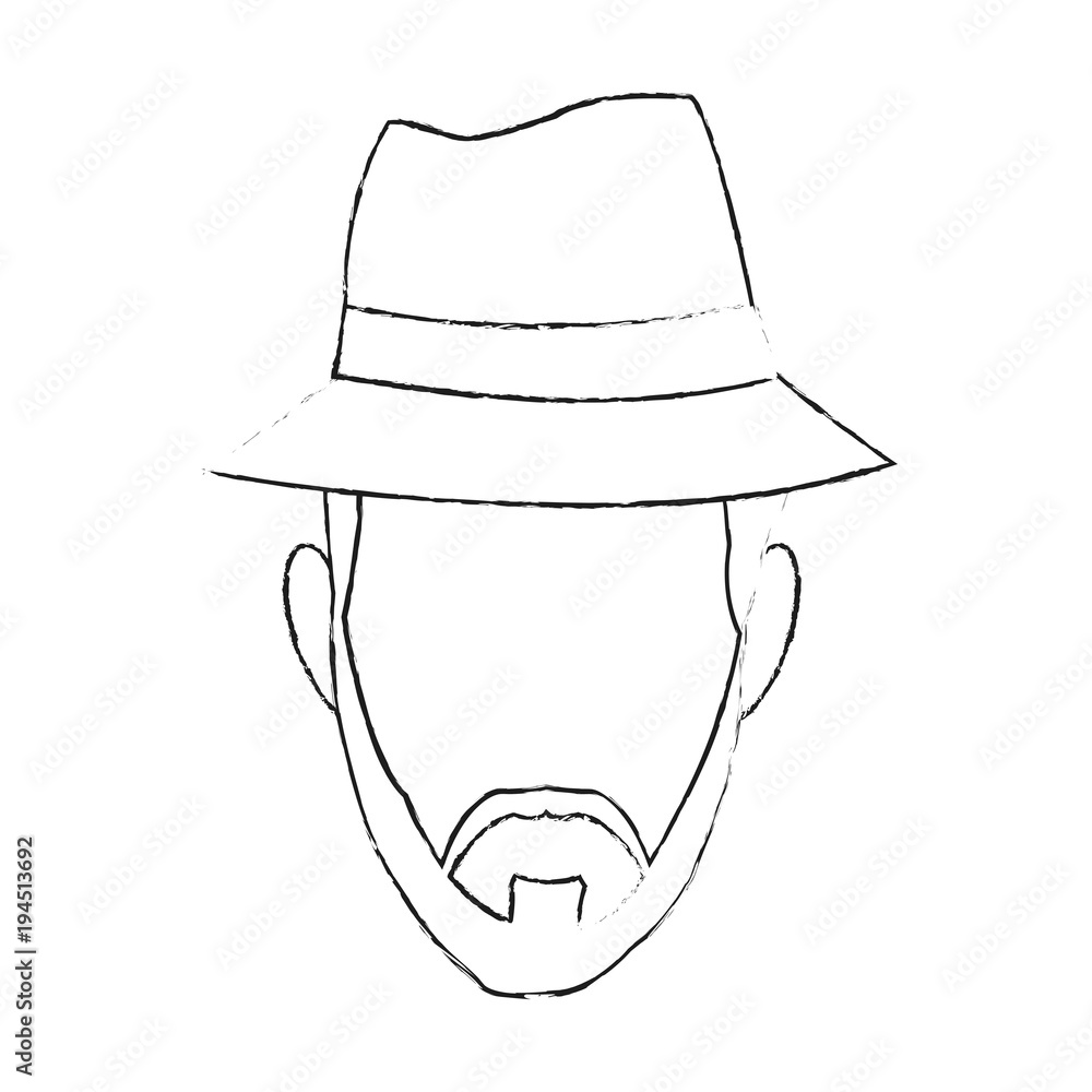 Man faceless cartoon vector illustration graphic design