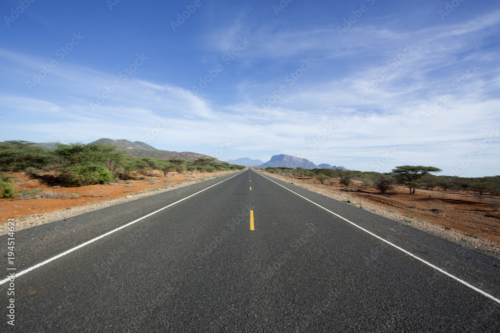 Samburu tribal area. Northern Kenya.