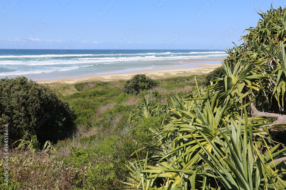 A sunny day at Shelly Beach at Ballina on the north coast of NSW Australia.