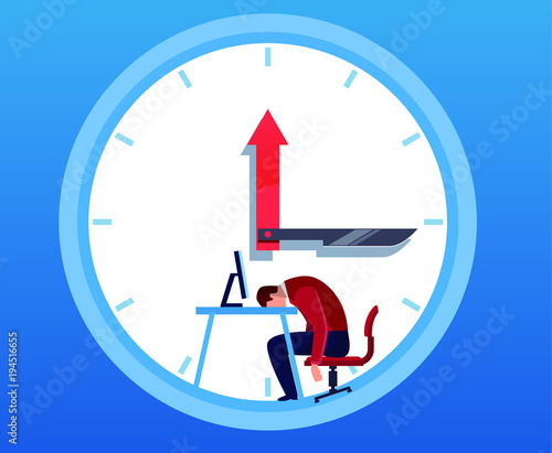 Businessman down tired