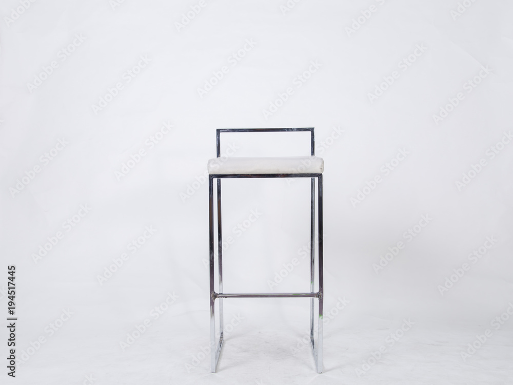 Chair on white backgroun in the studio