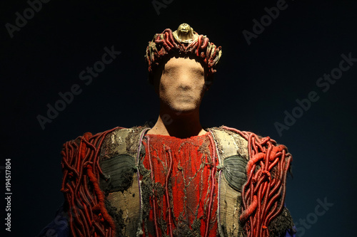 Oedipus the King of Sophoces theatrical costume Athens Greece 1-04-2018.jpg