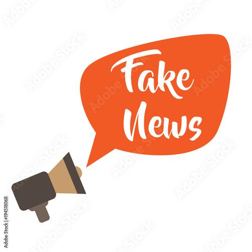 Fake News and megaphone vector