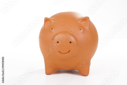 Piggy bank. Pig bank financial or savings illustration.