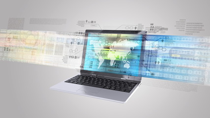 Internet information technology concept