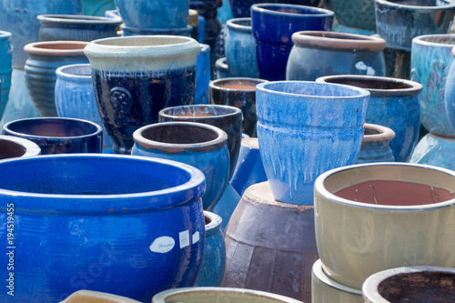 Pots Blue pottery Clay