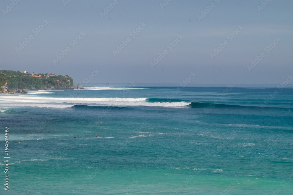 Beautiful waves in Bukit, Bali