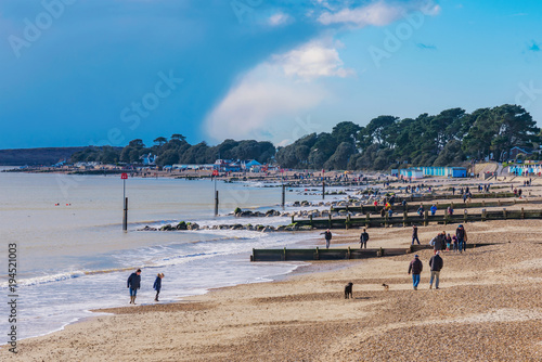 Mudeford beach view photo