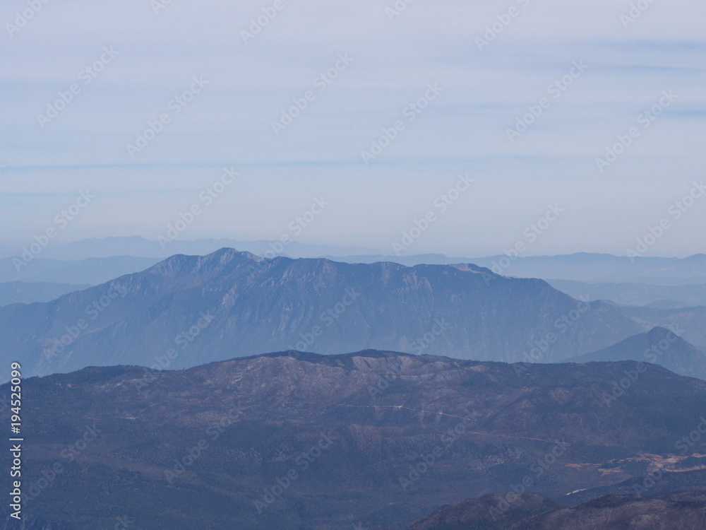 A Stunning view of Jade Dragon Snow Mountain in Lijiang Yunnan Province. Travel in China in 2012, November 18th