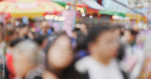 Wallpaper Mural Unfocused of lunar new year market Torontodigital.ca