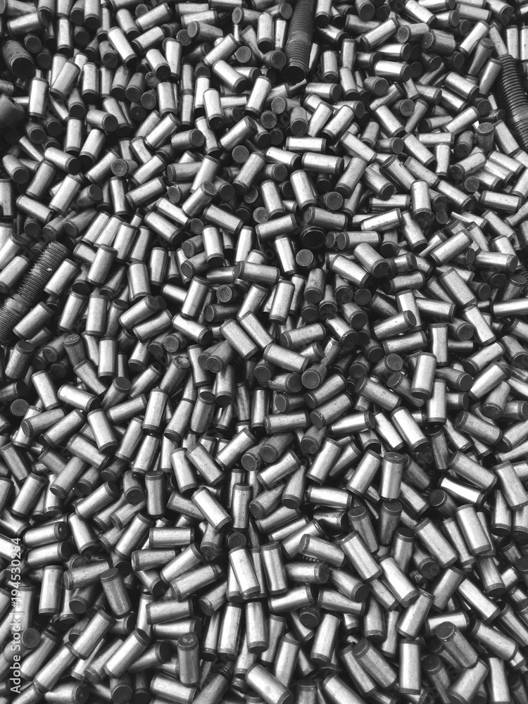 Dozens of steel pins Dozens of steel pins