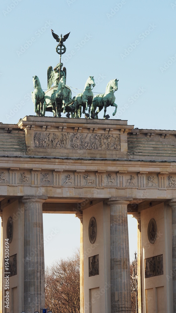 Brandenburg gate in Berlin Germany
