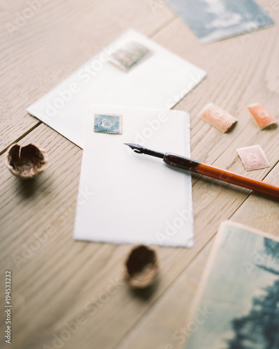 Envelopes with pen photo
