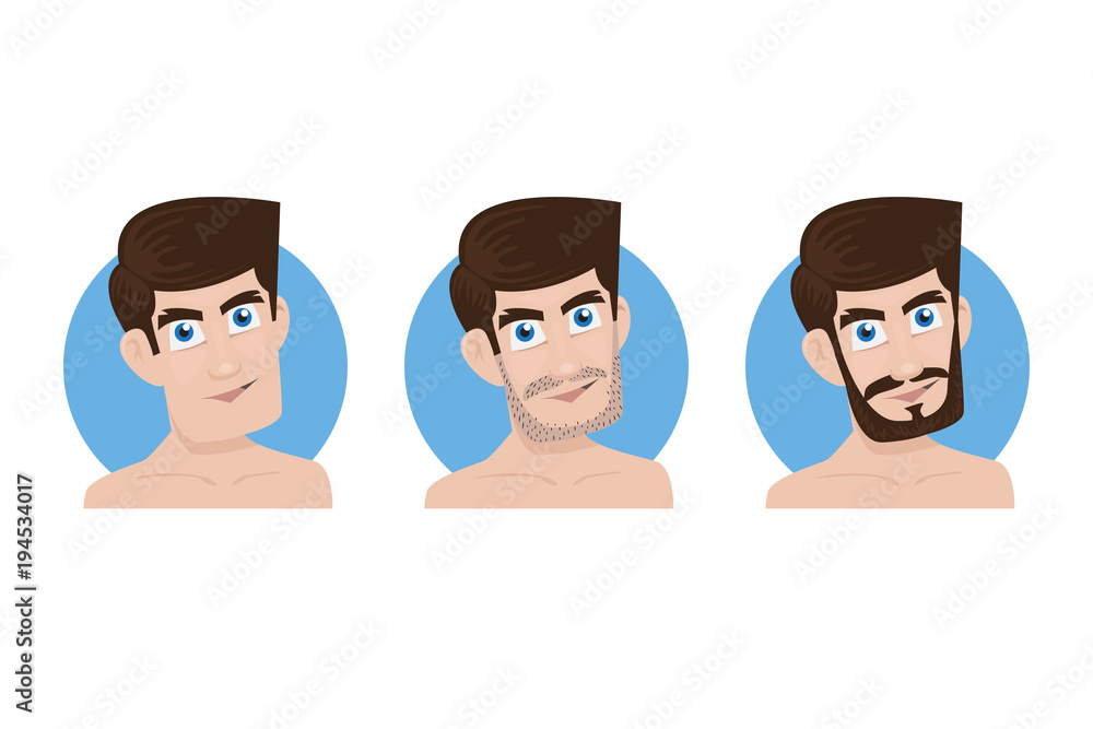 Obraz premium Man and his beard style