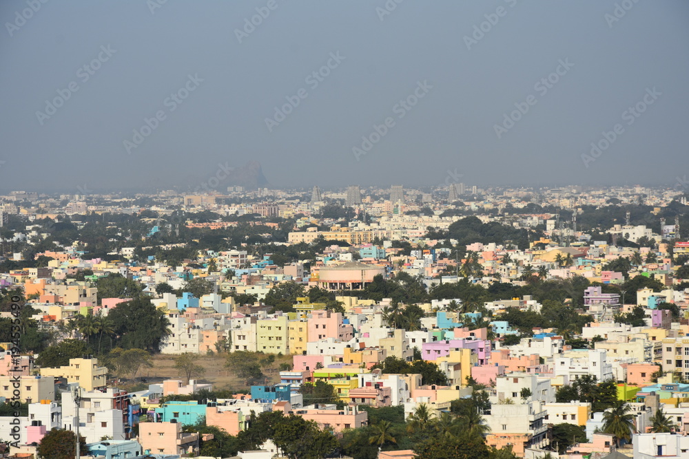 colorful madurai city view from a longer distance 