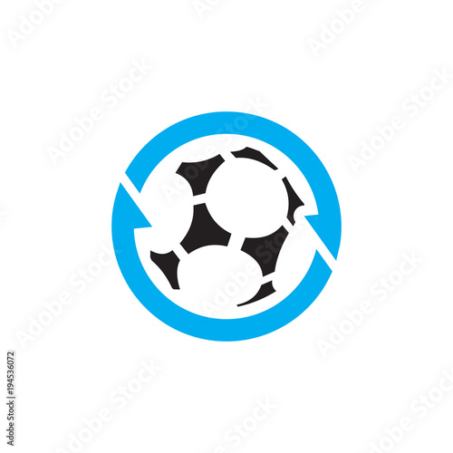 Soccer Sync Logo Icon Design