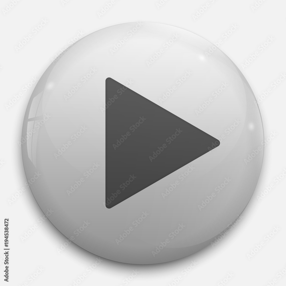 3d Play button icon. Vector illustration 3d Play button icon. Vector illustration