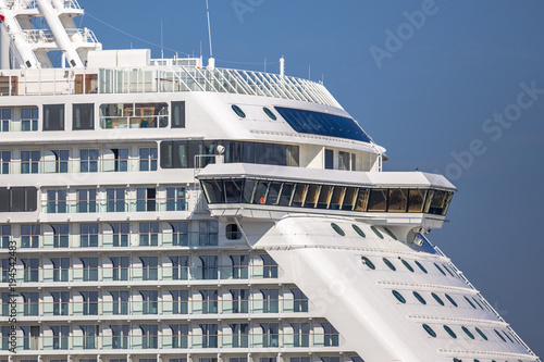 Detail of cruise ship