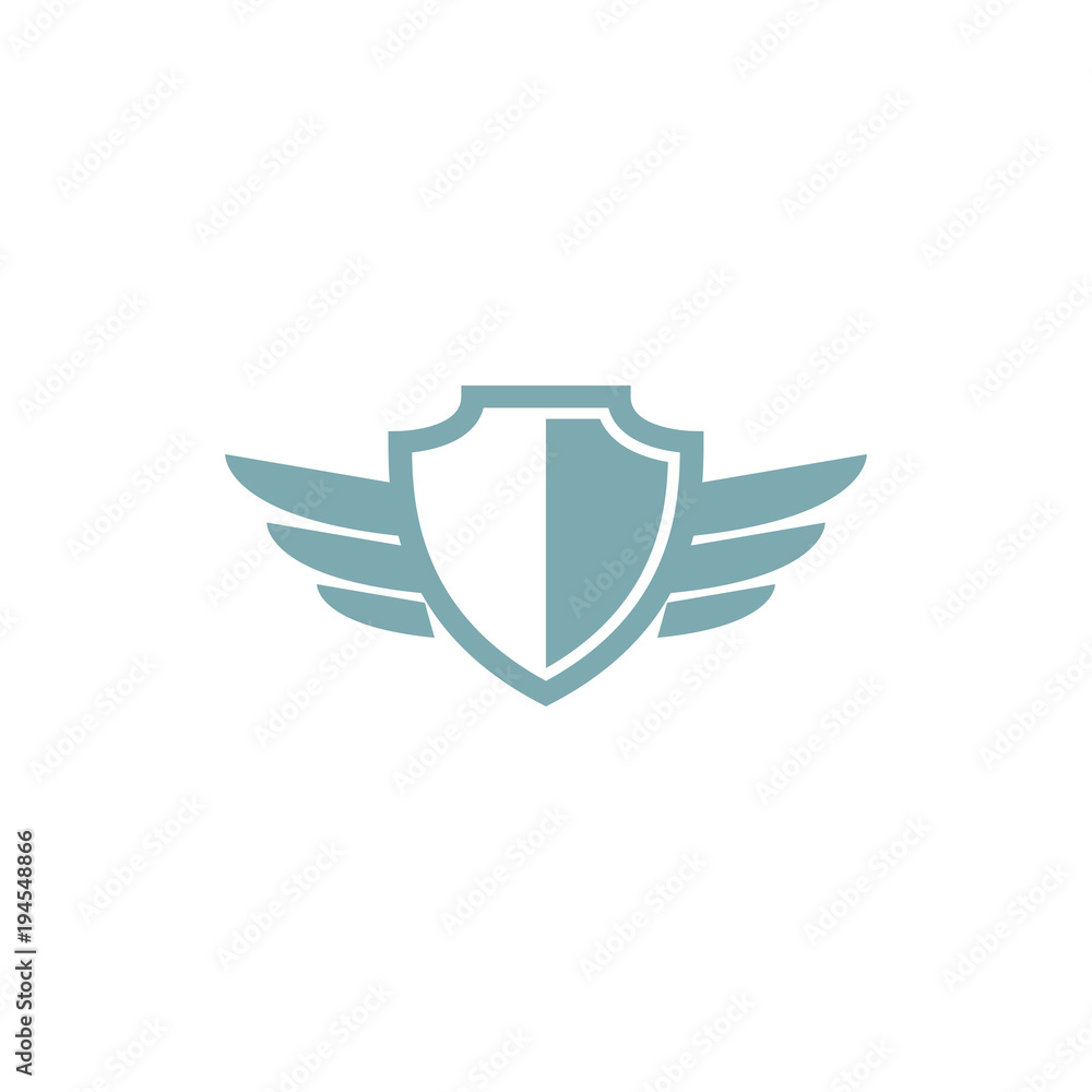 shield with wing logo design, shield with wing icon, logo design template, symbol for company shield with wing logo design, shield with wing icon, logo design template, symbol for company